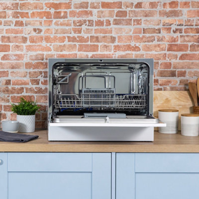 Russell Hobbs Dishwasher Table Top & Compact White RHTTDW6W - 8