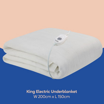 Russell Hobbs Electric Blanket Heated Underblanket King Size 200cm