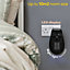 Russell Hobbs Electric Ceramic Heater Plug In 500W Black RHPH2001B
