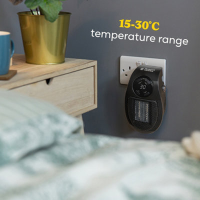 Russell Hobbs Electric Ceramic Heater Plug In 500W Black RHPH2001B - 5