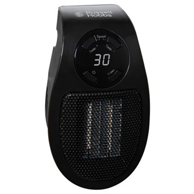 Russell Hobbs Electric Ceramic Heater Plug In 500W Black RHPH2001B - 8