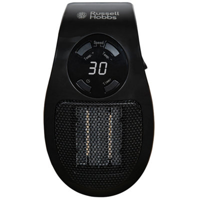 Russell Hobbs Electric Ceramic Heater Plug In 500W Black RHPH2001B - 9