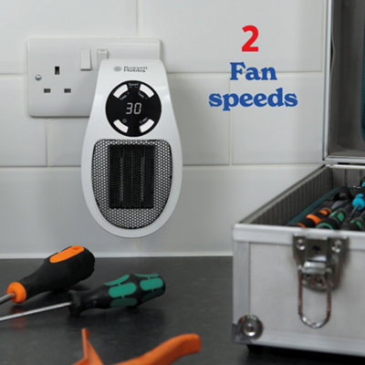 Russell Hobbs Electric Ceramic Heater Plug In 500W White RHPH2001 - 6