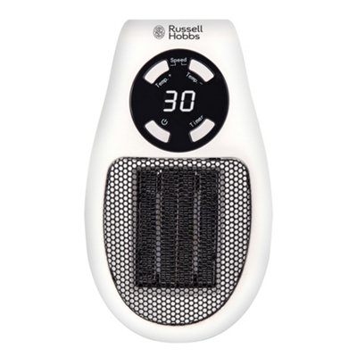 Russell Hobbs Electric Ceramic Heater Plug In 500W White RHPH2001 - 8
