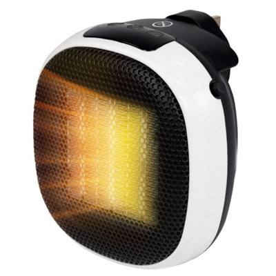 Russell Hobbs Electric Ceramic Heater Plug In 700W White RHPH7001W | DIY at  Bu0026Q