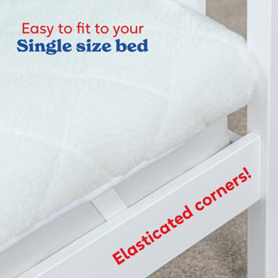 Russell Hobbs Electric Heated Blanket Premium Sherpa Fleece Throw Single  Size RHESB8001 | DIY at Bu0026Q