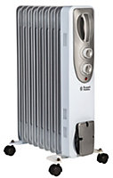 Russell Hobbs Electric Heater 2000W Oil Filled Radiator 9 Fin White RHOFR5002