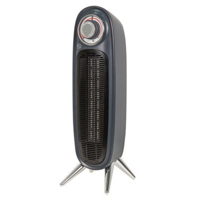 Russell Hobbs Electric Tower Heater 2000W PTC Fan Heater Retro Grey RHRETFH1002G Price Comparisons | Compare The Build