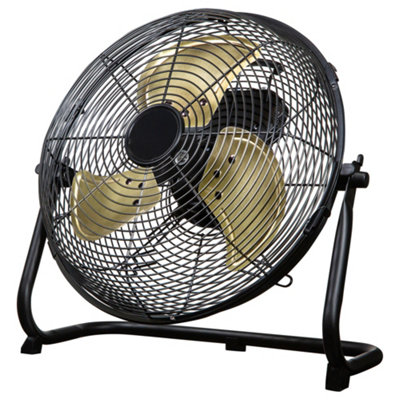 Russell Hobbs Floor & Ground Fan 12 Inch High Velocity Brushed Black ...