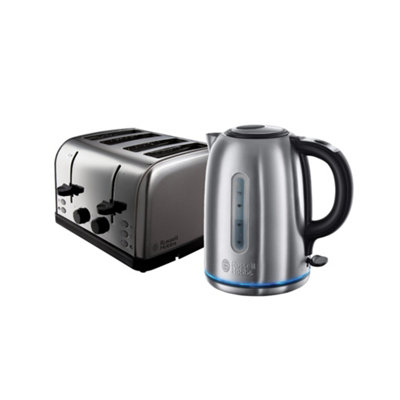 Russell Hobbs Futura 4 Slice Toaster and Buckingham 1.7 Litre Kettle