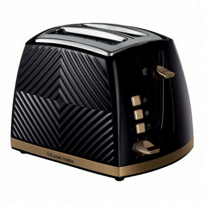 Russell Hobbs Groove 2-Slice Toaster Black