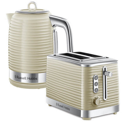 Cream kettle shop and toaster set