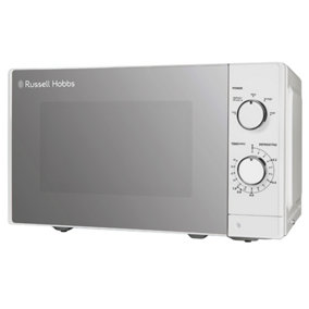 Russell Hobbs Manual Microwave 20 Litre 800W 5 Power Levels, Timer and Defrost, Easy Clean White RHM2027