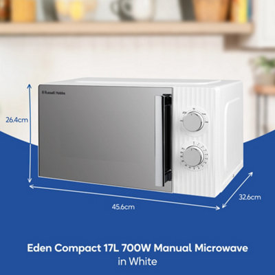Russell Hobbs Manual Microwave Eden 17L with 5 Power Levels White RHMM725