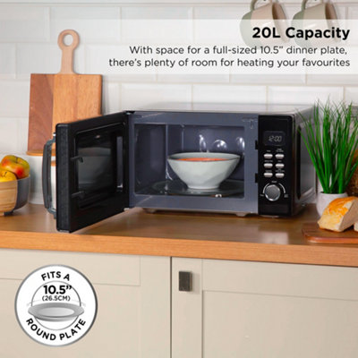 Russell Hobbs Microwave 20 Litre 800W Stylevia Digital Black RHM2026B