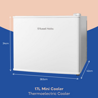 Russell Hobbs Mini Cooler 17L Thermoelectric in White RH17CLR1001