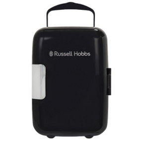 Russell Hobbs Mini Cooler 4L 6 Cans Portable for Drinks and Cosmetics Black RH4CLR1001B
