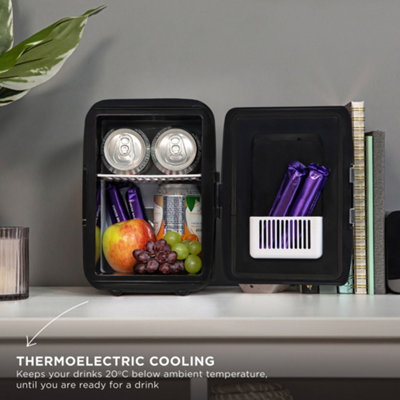 Russell Hobbs Mini Cooler 4L 6 Cans Portable for Drinks and Cosmetics Black RH4CLR1001B - 8