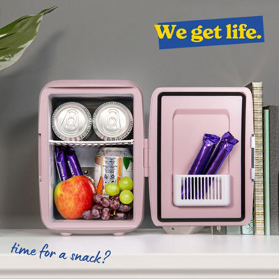 Russell Hobbs Mini Cooler 4L Compact for Drinks Snacks & Makeup Pink RH4CLR1001P - 8