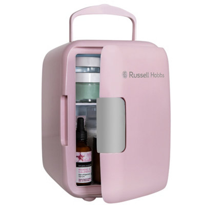 Russell Hobbs Mini Cooler 4L Compact for Drinks Snacks & Makeup Pink RH4CLR1001P - 9