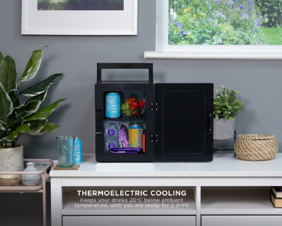 Russell Hobbs Mini Cooler 8L 10 Cans Portable for Drinks and Cosmetics Black RH8CLR8001B - 7