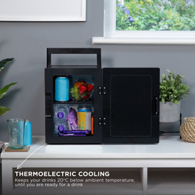 Russell Hobbs Mini Cooler 8L 10 Cans Portable for Drinks and Cosmetics Silver RH8CLR8001S - 8