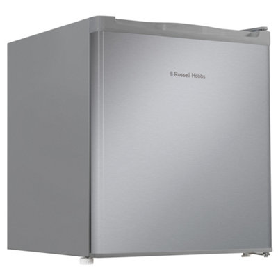 Russell Hobbs Mini Fridge 40 Litre Table Top Larder Fridge Stainless Steel  Effect RHTTLDR2S