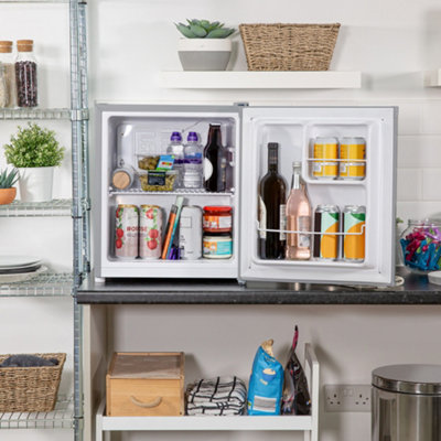 Russell Hobbs Mini Fridge 40 Litre Table Top Larder Fridge Stainless Steel Effect RHTTLDR2S - 6