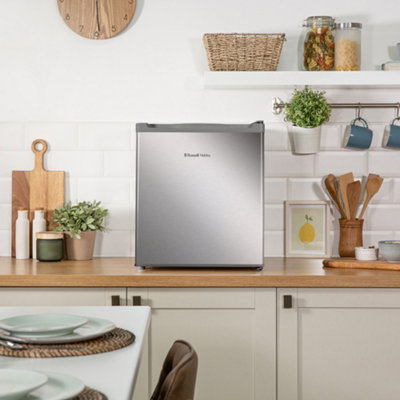 Russell Hobbs Mini Fridge 40 Litre Table Top Larder Fridge Stainless Steel Effect RHTTLDR2S - 5