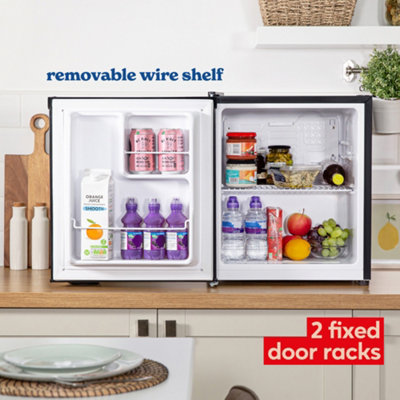 Russell Hobbs Mini Fridge 40L Black Quiet Larder Fridge RHTTLF2E1B - 5