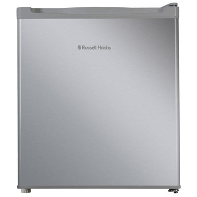 Russell Hobbs Mini Fridge 40L Stainless Steel Effect Quiet Larder Fridge RHTTLF2E1SS