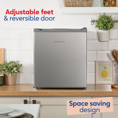 Russell Hobbs Mini Fridge 40L Stainless Steel Effect Quiet Larder Fridge RHTTLF2E1SS - 5