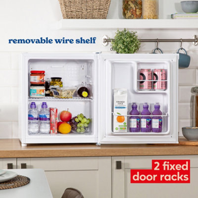 Russell Hobbs Mini Fridge 40L White Quiet Larder Fridge RHTTLF2E1W - 5