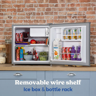 Russell Hobbs Mini Fridge 43 Litre Table Top Fridge Stainless Steel RHTTLF1SS - 3