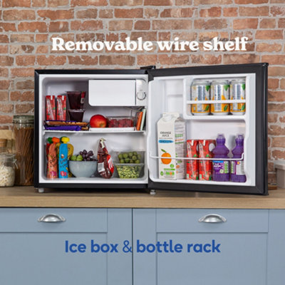 Russell Hobbs Mini Fridge 43L Table Top Fridge with Ice Box Black RHTTF0E1B - 3