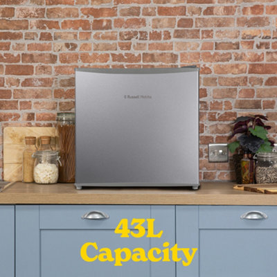 Russell Hobbs Mini Fridge 43L Table Top Fridge with Ice Box Silver RHTTF0E1SS - 3