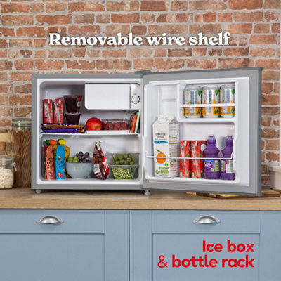 Russell Hobbs Mini Fridge 43L Table Top Fridge with Ice Box Silver RHTTF0E1SS - 5