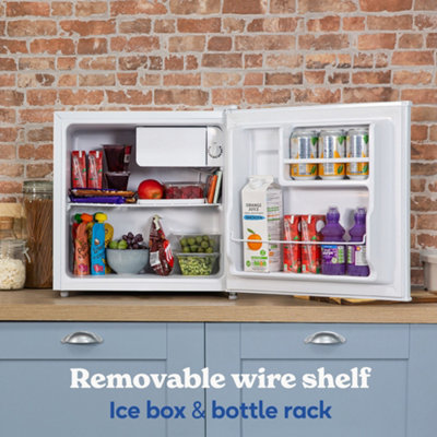 Russell Hobbs Mini Fridge 43L Table Top Fridge with Ice Box White RHTTF0E1W - 3
