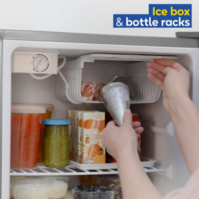 Russell Hobbs Mini Fridge 67L Stainless Steel Effect with Ice Box RH67TTLF0E1SS - 6