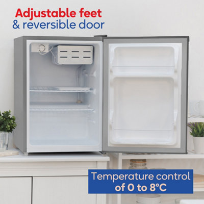 Russell Hobbs Mini Fridge 67L Stainless Steel Effect with Ice Box RH67TTLF0E1SS - 7