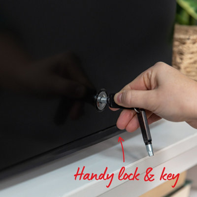 Russell Hobbs Mini Fridge and Cooler with Lock 43L Black Table Top RHTTF0E1B-LCK - 7