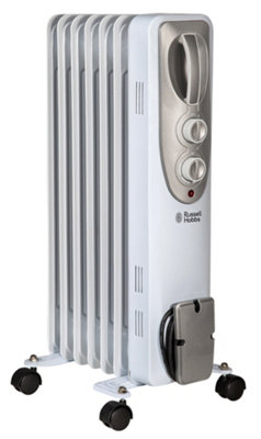 Russell Hobbs Oil Filled Radiator 1500W 7 Fin White RHOFR5001 