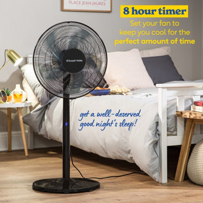 Russell Hobbs Pedestal Fan 3 in 1 Black Electric Cooling with Remote RHMPF3IN1B - 4