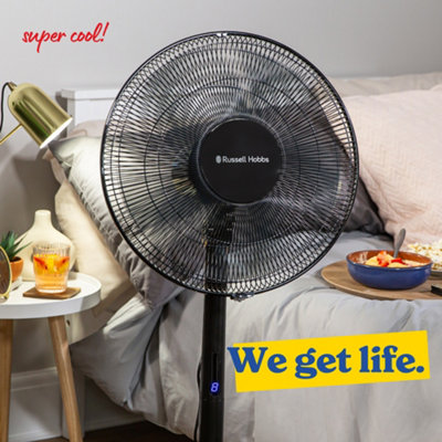 Russell Hobbs Pedestal Fan 3 in 1 Black Electric Cooling with Remote RHMPF3IN1B - 8