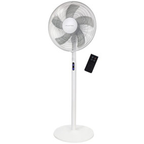 Russell Hobbs Pedestal Fan 3 in 1 White Electric Cooling with Remote RHMPF3IN1