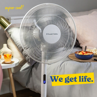 Russell Hobbs Pedestal Fan 3 in 1 White Electric Cooling with Remote RHMPF3IN1 - 7