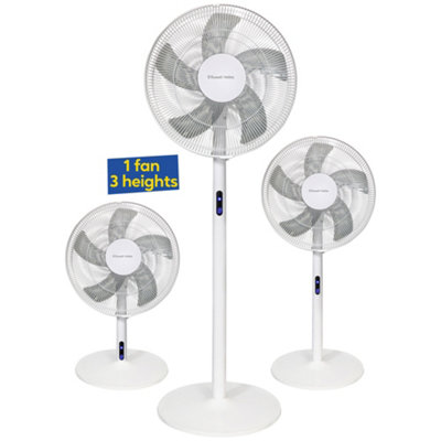 Russell Hobbs Pedestal Fan 3 in 1 White Electric Cooling with Remote RHMPF3IN1 - 8