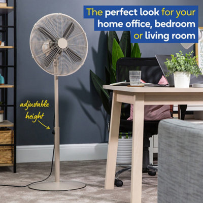 Russell Hobbs Pedestal Fan Cooling 3 Speed Settings in Greige RHMPF1601GR - 4