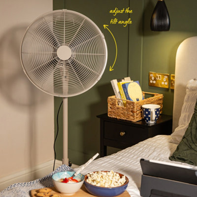 Russell Hobbs Pedestal Fan Cooling 3 Speed Settings in Greige RHMPF1601GR - 6
