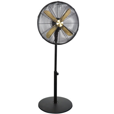 Russell Hobbs Pedestal Fan Cooling 3 Speeds Brushed Gold & Black RHMPF1601BG - 9